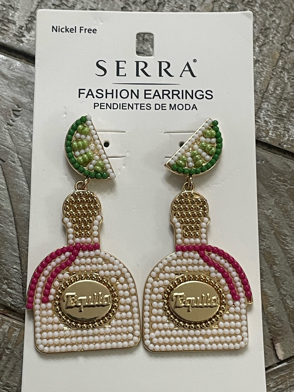 Serra Beaded Tequila Dangle Earrings